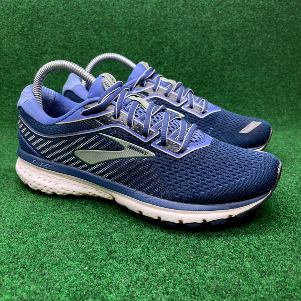 Brooks Ghost 12 Running Shoes Women's 9 Athletic Mesh Navy Blue